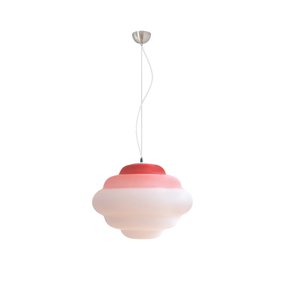 NimbusGlow Frosted Glass Pendant Lamp In Gradient Shades | Veisp
