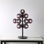 Vinora | Black Iron & Glass Grape-Inspired Table Lamp | Veisp