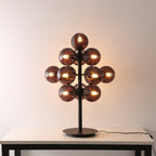 Vinora | Black Iron & Glass Grape-Inspired Table Lamp | Veisp