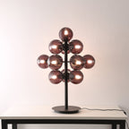 Vinora | Black Iron & Glass Grape-Inspired Table Lamp | Veisp