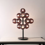Vinora | Black Iron & Glass Grape-Inspired Table Lamp | Veisp