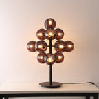 Vinora | Black Iron & Glass Grape-Inspired Table Lamp | Veisp