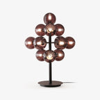 Vinora | Black Iron & Glass Grape-Inspired Table Lamp | Veisp
