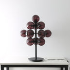 Vinora | Black Iron & Glass Grape-Inspired Table Lamp | Veisp