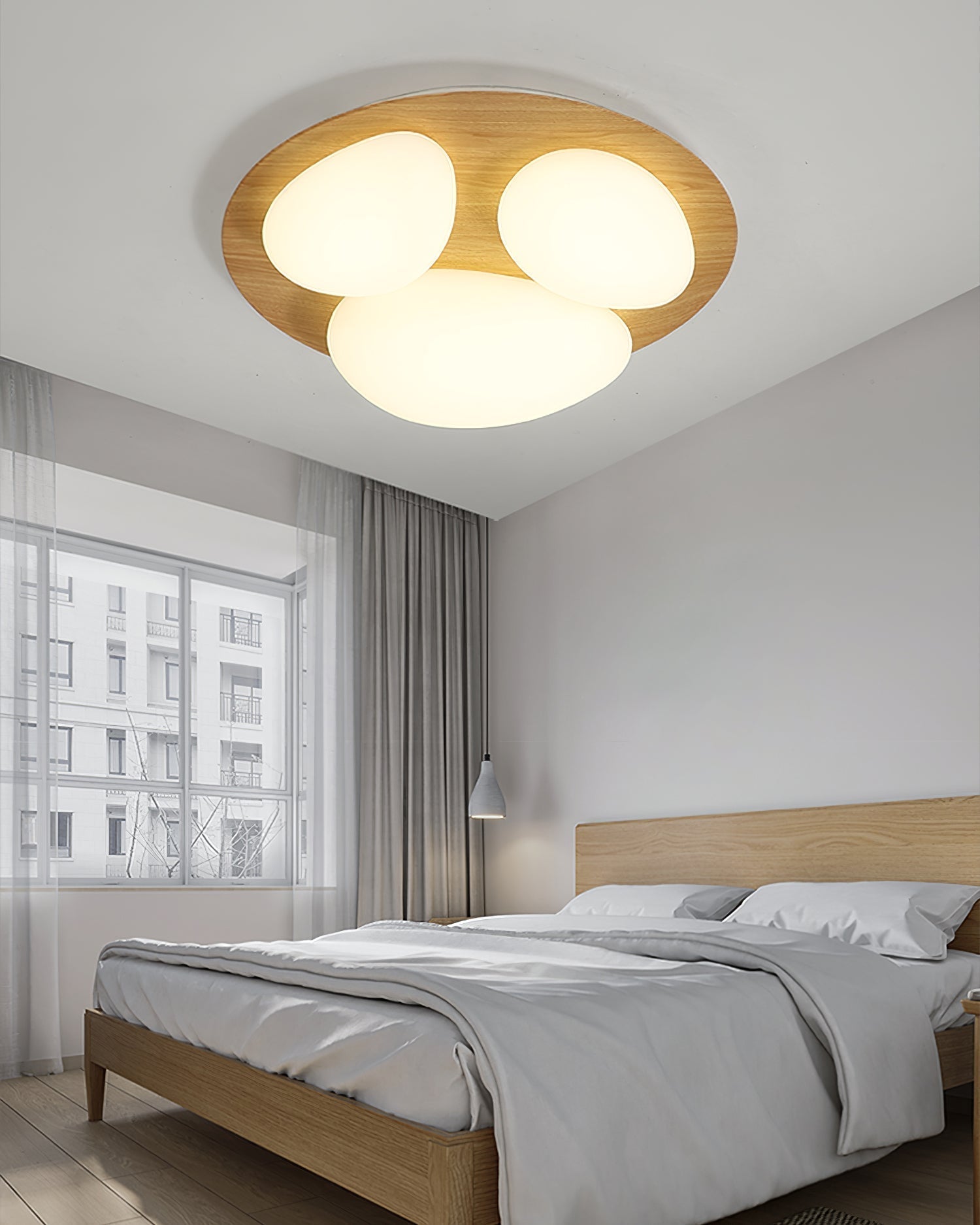 Avenora Minimalist Opal Acrylic Ceiling Light Warm Glow | Veisp