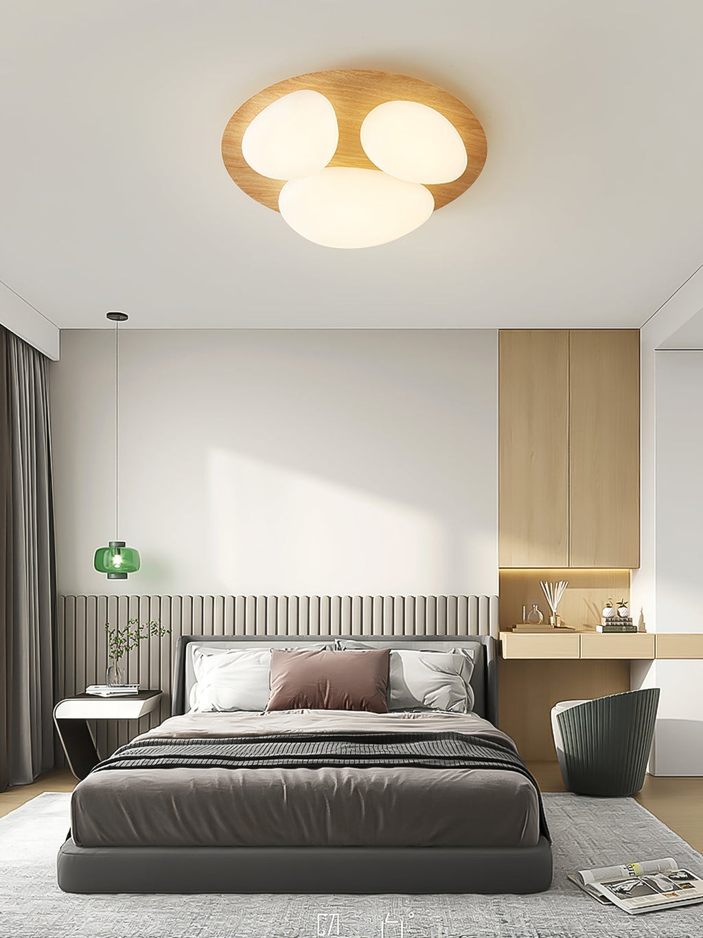 Avenora Minimalist Opal Acrylic Ceiling Light Warm Glow | Veisp