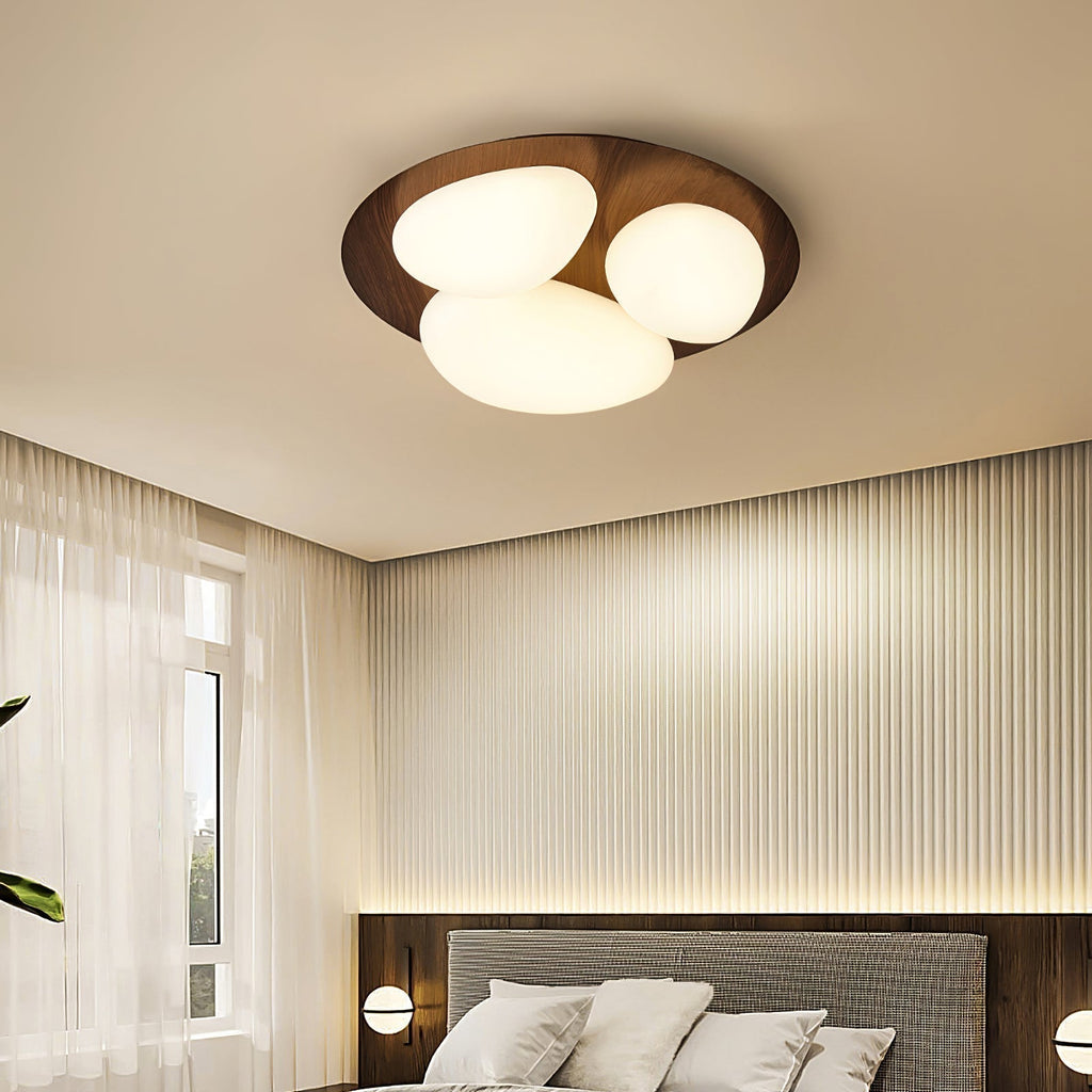 Avenora Minimalist Opal Acrylic Ceiling Light Warm Glow | Veisp
