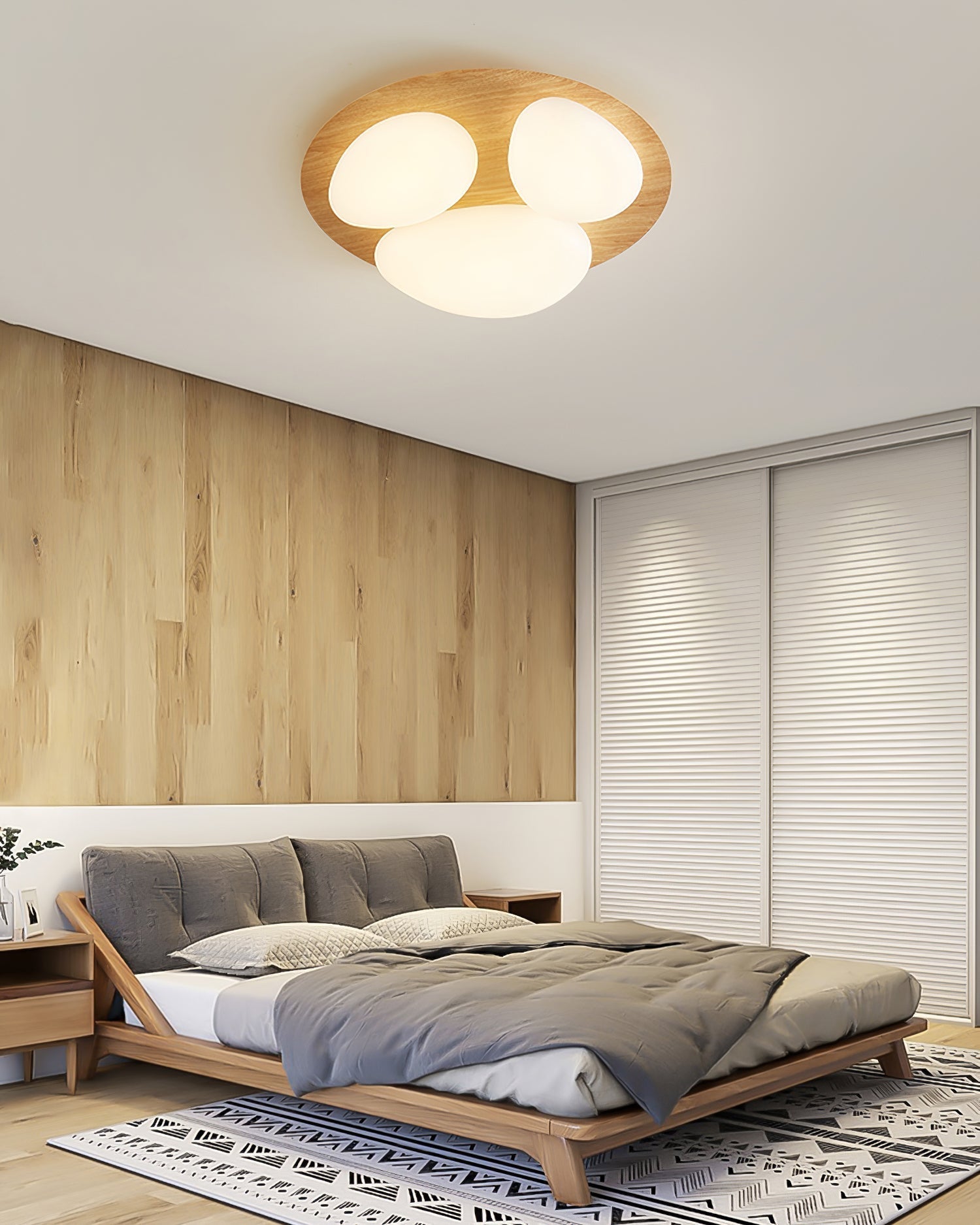 Avenora Minimalist Opal Acrylic Ceiling Light Warm Glow | Veisp