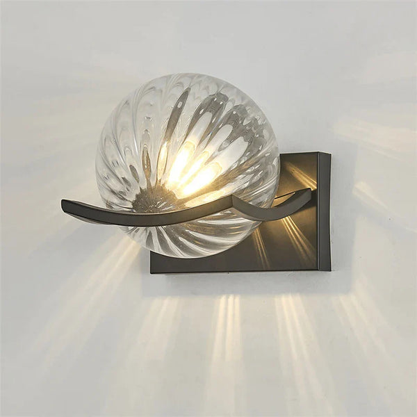 LumaVell | Sleek Glass LED Wall Lamp Contemporary Design | Veisp