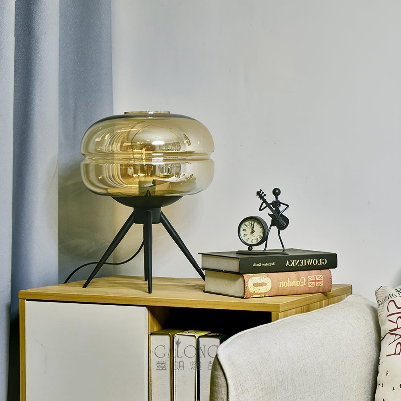 LumiJar Glass LED Table Lamp With Warm Ambient Glow | Veisp