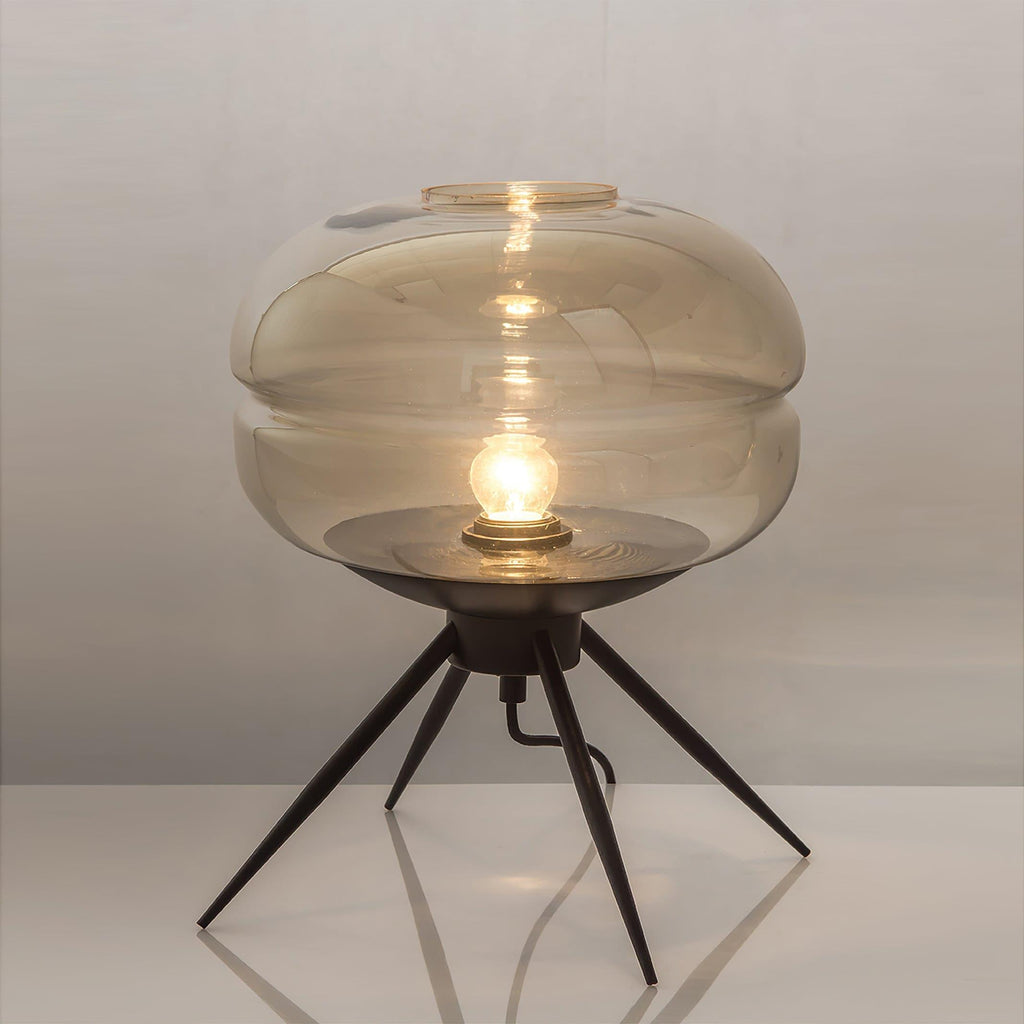 LumiJar Glass LED Table Lamp With Warm Ambient Glow | Veisp