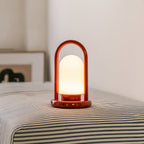 LumoKero | Compact Portable Table Lamp With Glass Shade | Veisp