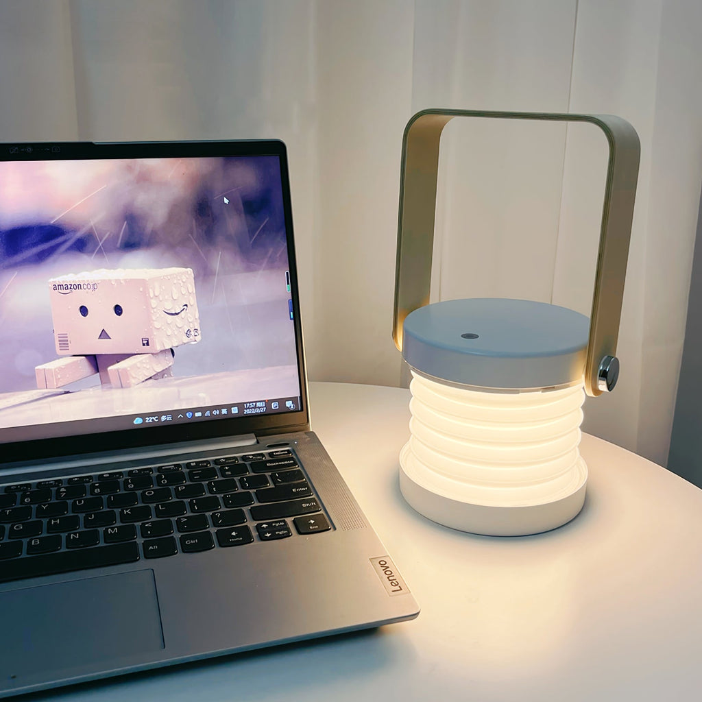 LumiHarbor Honeycomb Portable Table Lamp With Cozy Glow | Veisp