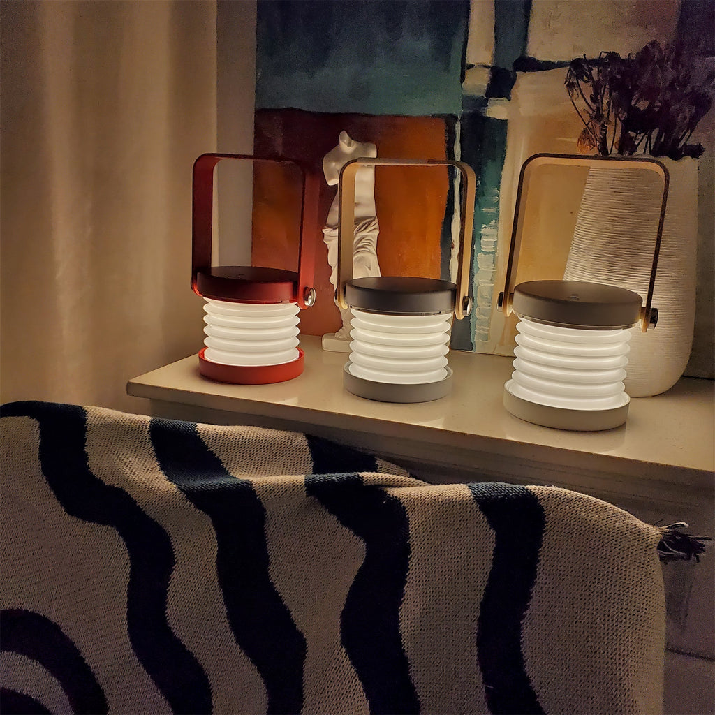 LumiHarbor Honeycomb Portable Table Lamp With Cozy Glow | Veisp