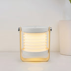 LumiHarbor Honeycomb Portable Table Lamp With Cozy Glow | Veisp