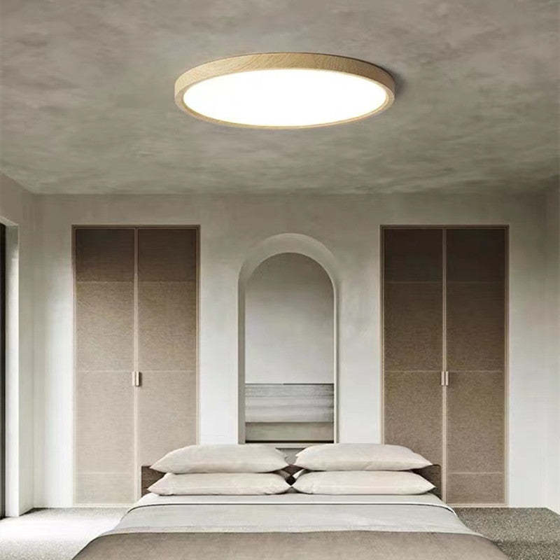 ArborGlow LED Ceiling Light With Soft Ambient Glow And Warm Wood Tones