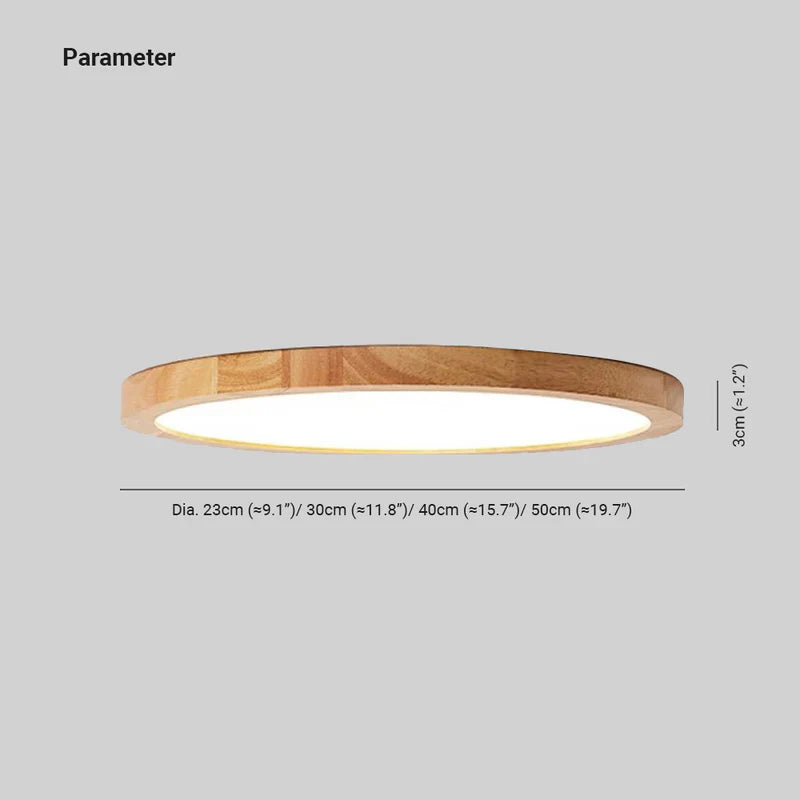 ArborGlow LED Ceiling Light With Soft Ambient Glow And Warm Wood Tones