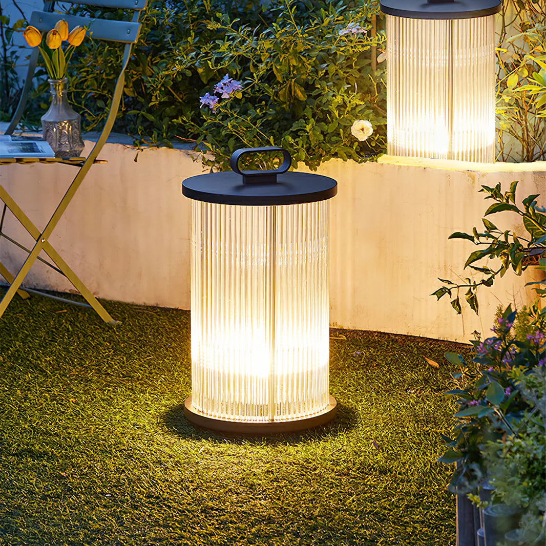 LumaOrb | Glass & Stainless Steel Garden Ambient Lamp | Veisp