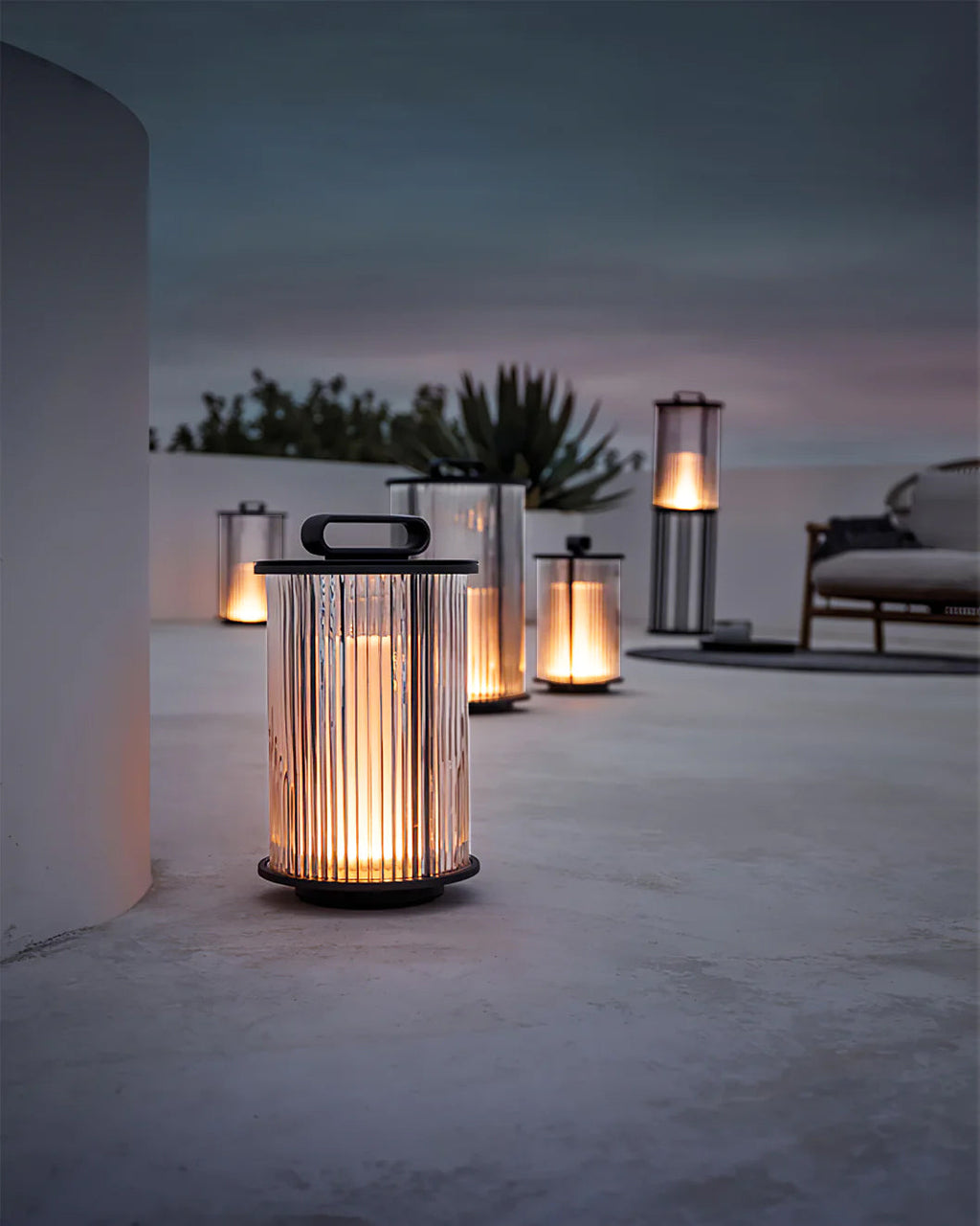 LumaOrb | Glass & Stainless Steel Garden Ambient Lamp | Veisp