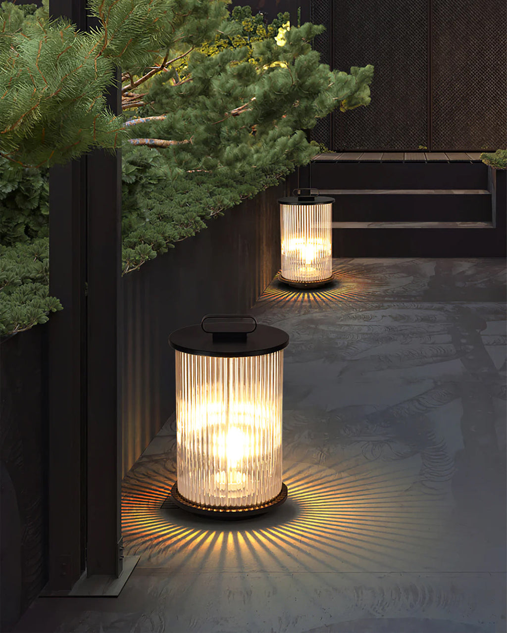 LumaOrb | Glass & Stainless Steel Garden Ambient Lamp | Veisp