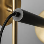 LumaSleek | LED Touch Table Lamp In Gold And Black Frame | Veisp