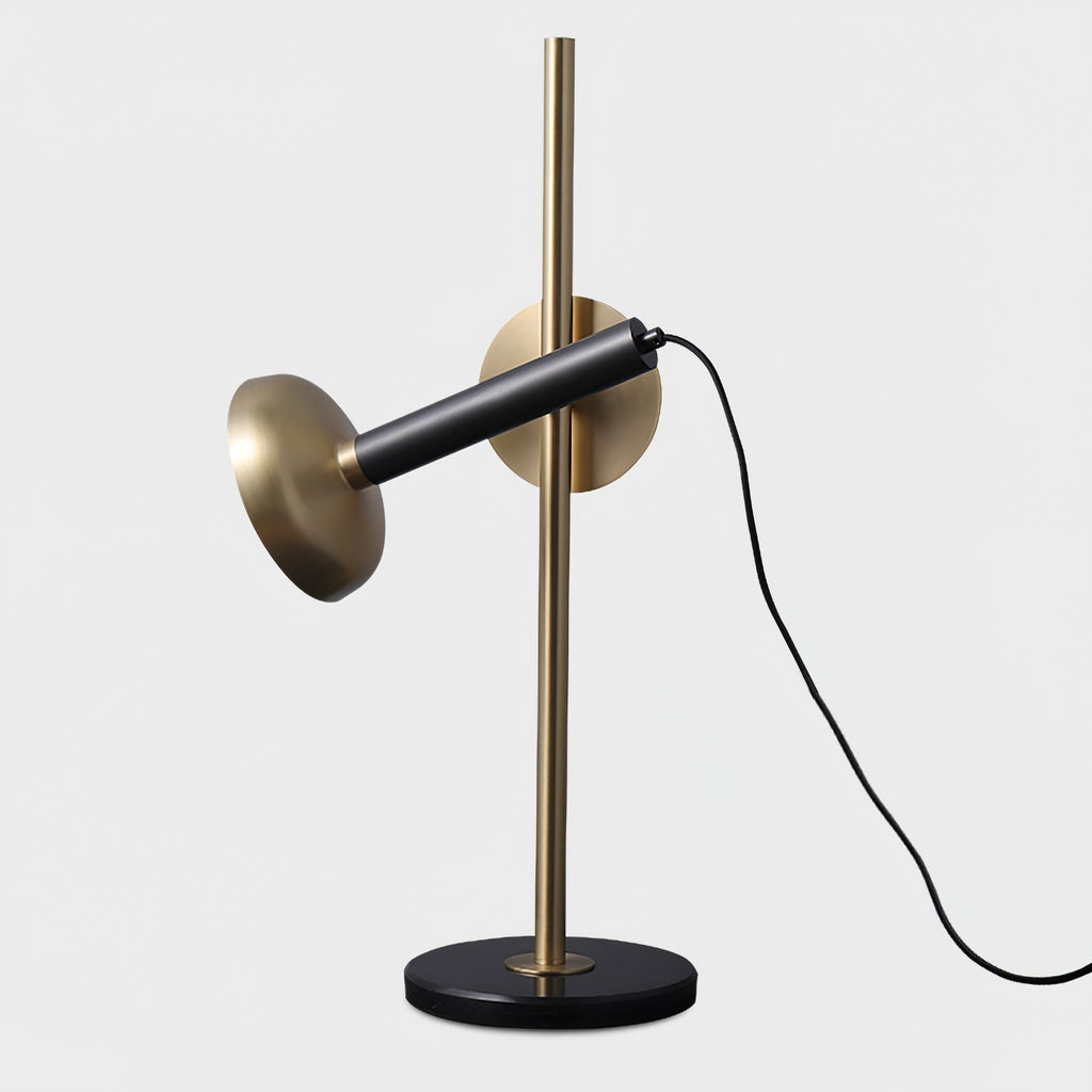 LumaSleek | LED Touch Table Lamp In Gold And Black Frame | Veisp