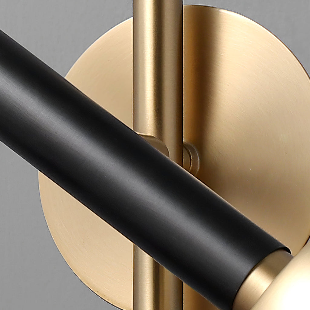 LumaSleek | LED Touch Table Lamp In Gold And Black Frame | Veisp