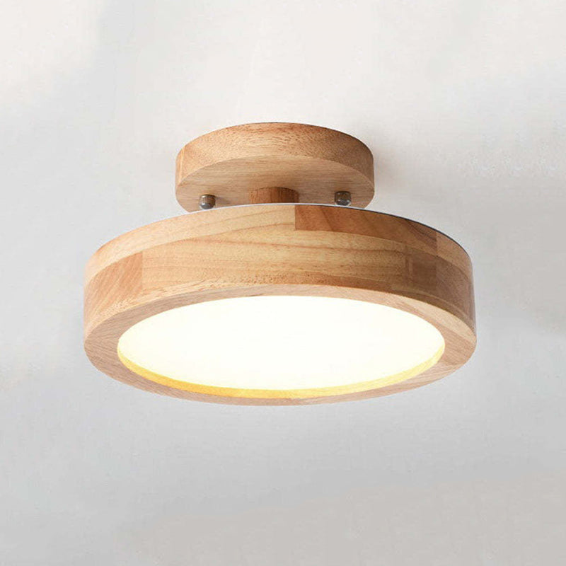 Aurelian Wood LED Ceiling Light Dimmable Minimalist Design