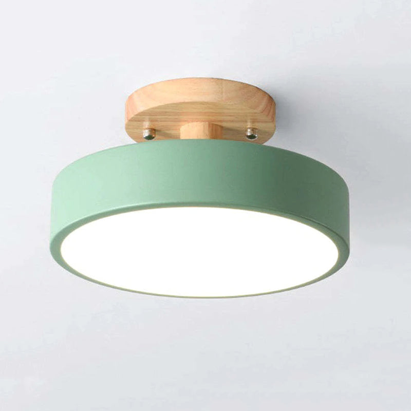 Aurelian Wood LED Ceiling Light Dimmable Minimalist Design