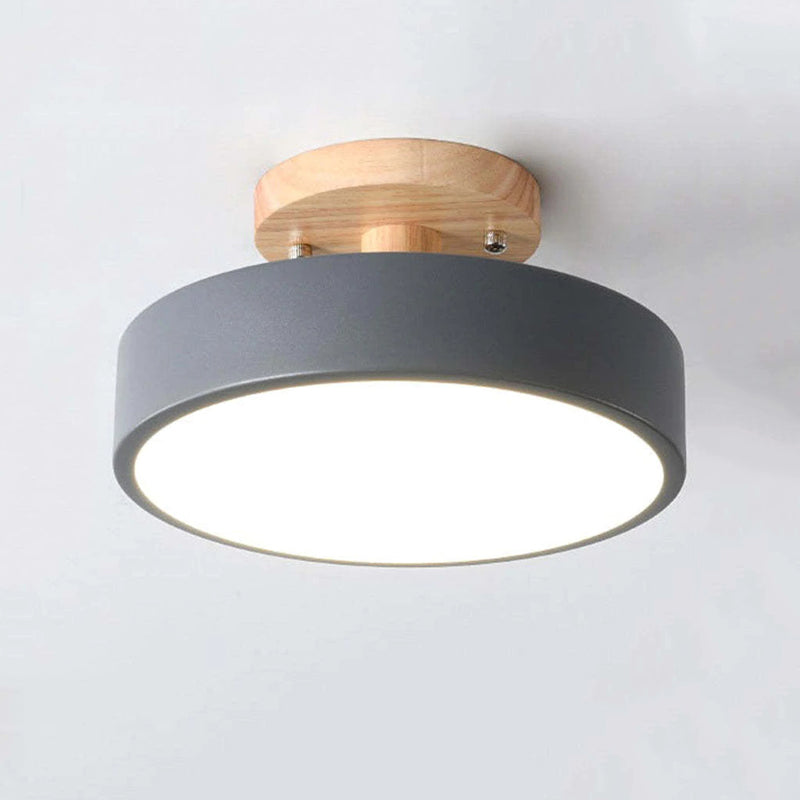 Aurelian Wood LED Ceiling Light Dimmable Minimalist Design