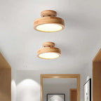 Aurelian Wood LED Ceiling Light Dimmable Minimalist Design