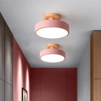 Aurelian Wood LED Ceiling Light Dimmable Minimalist Design