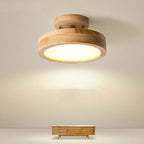 Aurelian Wood LED Ceiling Light Dimmable Minimalist Design