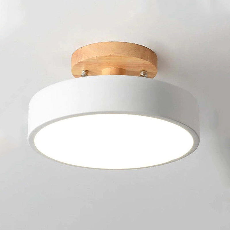 Aurelian Wood LED Ceiling Light Dimmable Minimalist Design