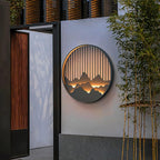 Aldercrest Mountain-Inspired Outdoor Wall Light in Gray | Veisp