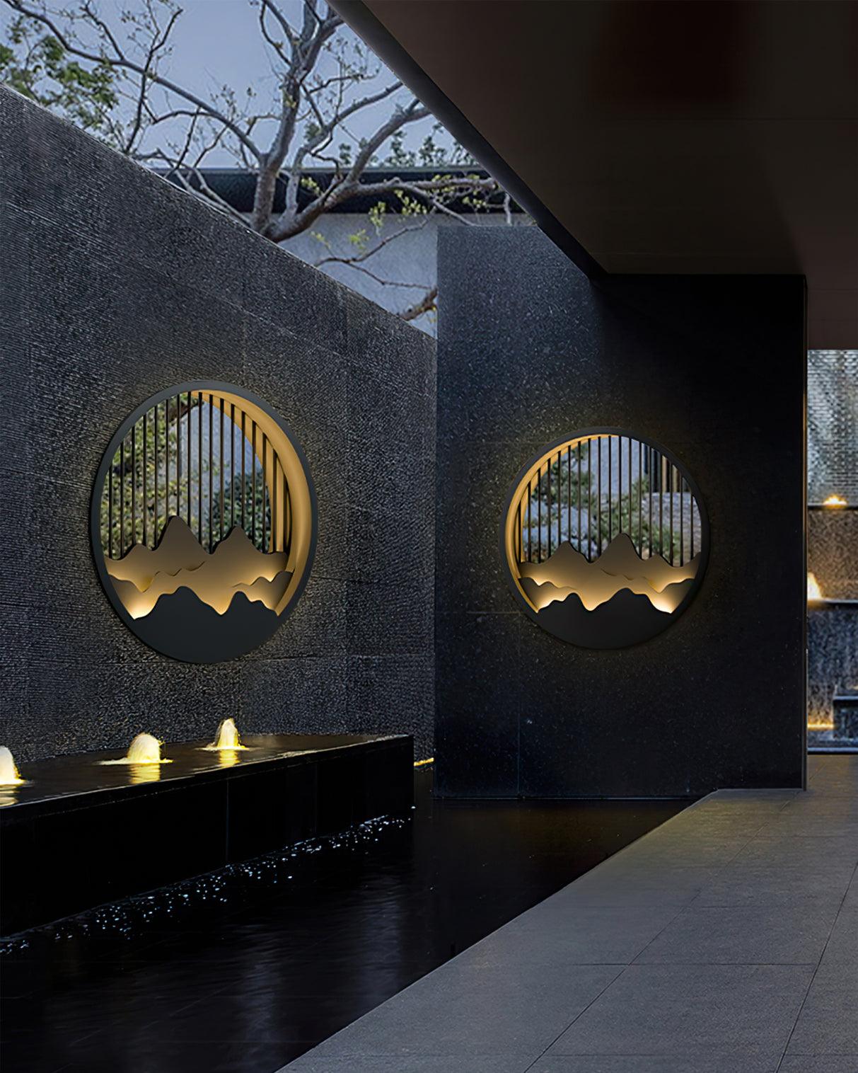 Aldercrest Mountain-Inspired Outdoor Wall Light in Gray | Veisp