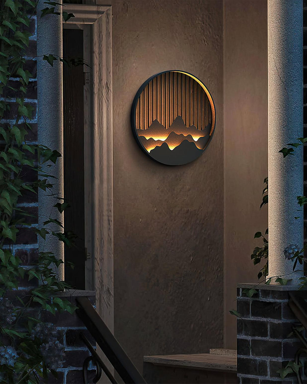 Aldercrest Mountain-Inspired Outdoor Wall Light in Gray | Veisp