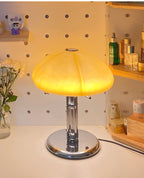 Cresca | Bauhaus Mushroom Table Lamp in Amber Glass | Veisp