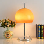 Cresca | Bauhaus Mushroom Table Lamp in Amber Glass | Veisp