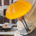 Cresca | Bauhaus Mushroom Table Lamp in Amber Glass | Veisp