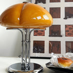 Cresca | Bauhaus Mushroom Table Lamp in Amber Glass | Veisp