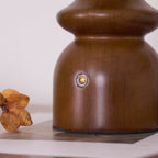 Aurelle | Modern Amber & Smoke Dome Ambient Accent Lamp | Veisp