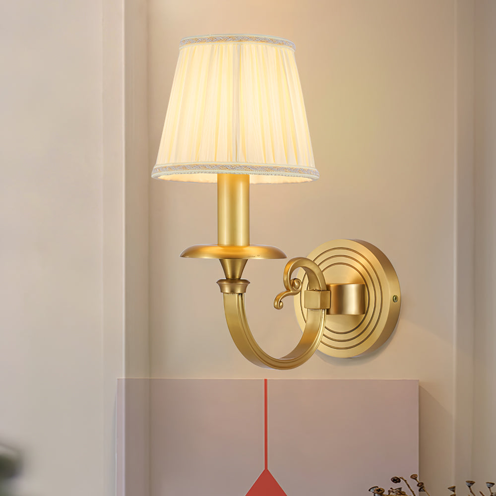 Aureline | Elegant Gold Wall Sconce for Regal Interiors | Veisp