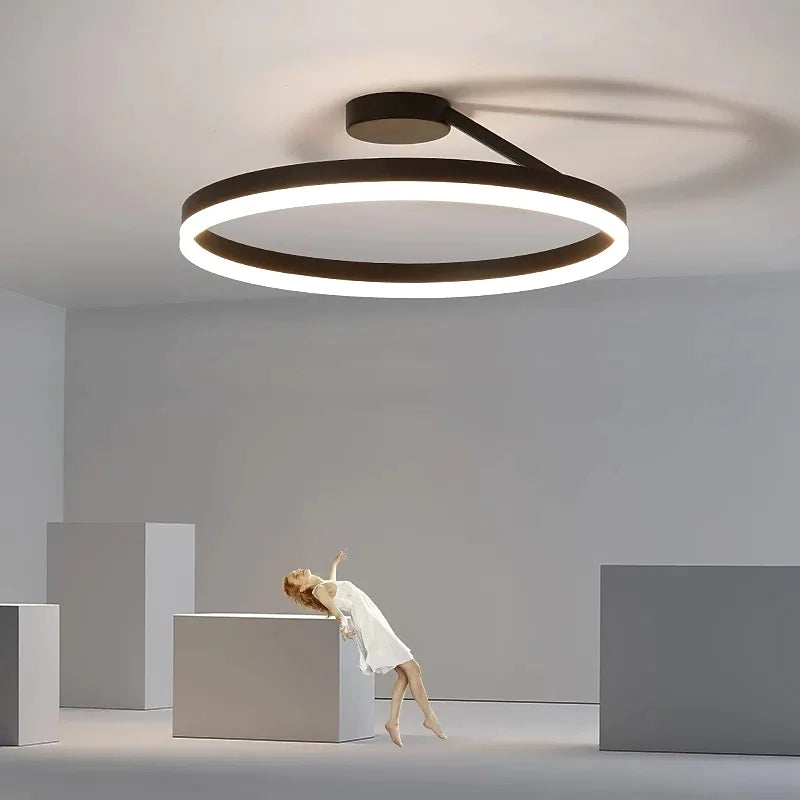 NovaRing LED Ceiling Light In Black And White For Living Room