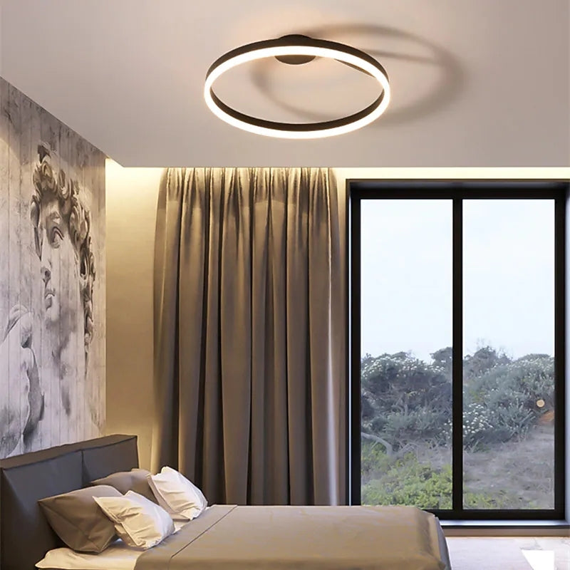 NovaRing LED Ceiling Light In Black And White For Living Room