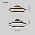 NovaRing LED Ceiling Light In Black And White For Living Room