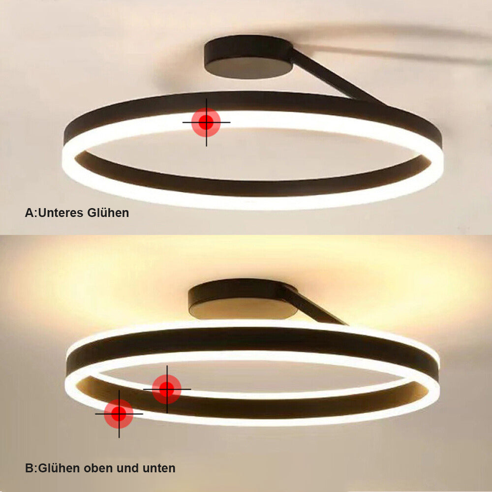 NovaRing LED Ceiling Light In Black And White For Living Room