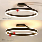 NovaRing LED Ceiling Light In Black And White For Living Room