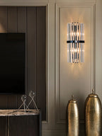 LumaLuxe Elegant Gold Wall Sconce With Warm Ambient Glow | Veisp