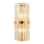 LumaLuxe Elegant Gold Wall Sconce With Warm Ambient Glow | Veisp